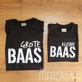 Set Shirts Grote Baas - Kleine Baas