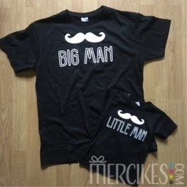 Set Vader en Zoon T-shirt Big Man Little Man