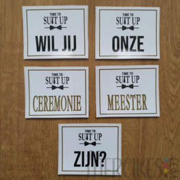 Wil jij onze ceremoniemeester zijn - Suit Up - bierlabels algemeen