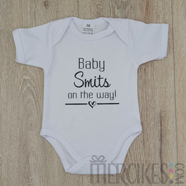 Baby Achternaam on the way! Romper