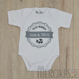 Romper badge jullie worden Oom en Tante!