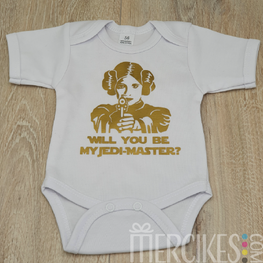 Romper Leia - Will you be my jedimaster?
