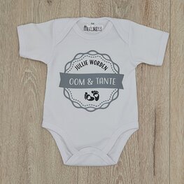 Romper badge jullie worden Oom en Tante!