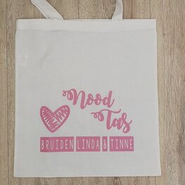 Canvas Tas - Noodtas Bruid met Naam!