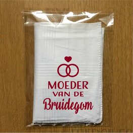 Zakdoek Bruiloft - Moeder Bruidegom