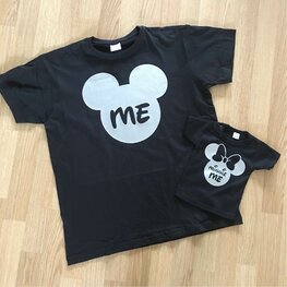 T-shirt Vader Dochter Me en Minnie Me