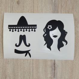 Toiletsticker Mexicaans