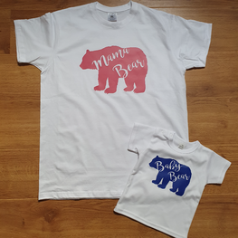 Set T-shirts Mamabear en Babybear