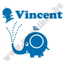 Geboorte Sticker Olifant