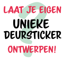 Zelf Deursticker Ontwerpen