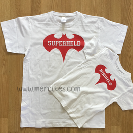 Twinning Shirts Ouder Kind Superheld Miniheld