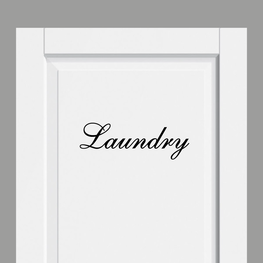 Deursticker Landelijk Laundry