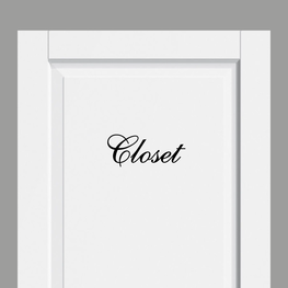 Deursticker Landelijk Closet