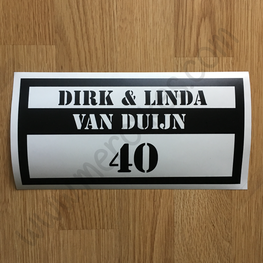 Sticker voor Deur Kader Welkom