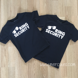 Ring Security T-shirt zonder naam achterkant