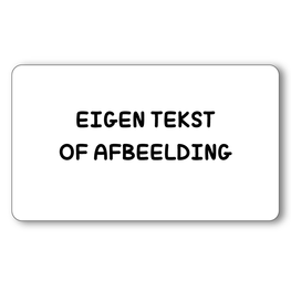 Sticker 6 x 3,5 cm Eigen tekst of afbeelding