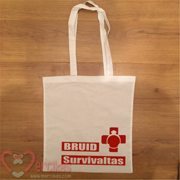 Bruid Survivaltas - canvas bedrukte tas