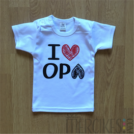 Shirtje I love Oma / I love Opa