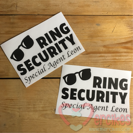 Losse Ring Security Sticker Special Agent