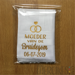 Zakdoek Moeder van de Bruidegom met Datum