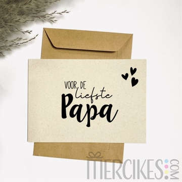 Ansichtkaart - Voor de liefste papa