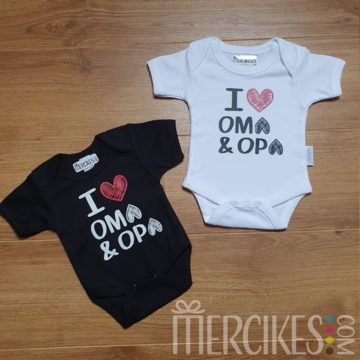 Romper I love Oma & Opa / Opa / Oma