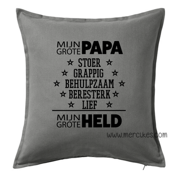 Kussenhoes Papa Mijn Held