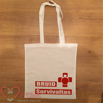 Bruid Survivaltas - canvas bedrukte tas